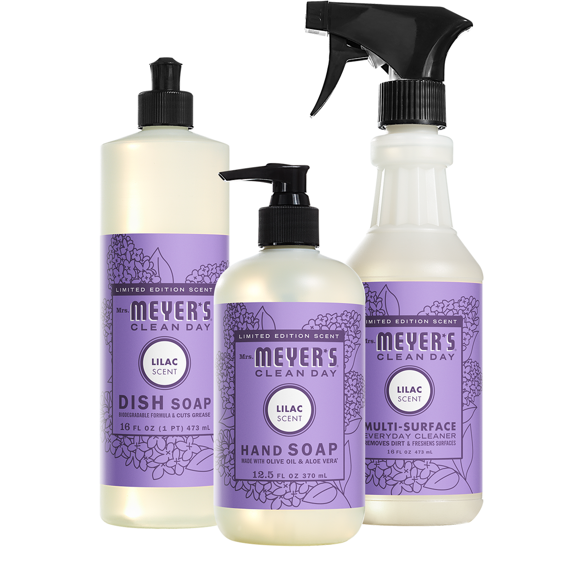 Mrs. Meyer's Lilac Kitchen Basics Set